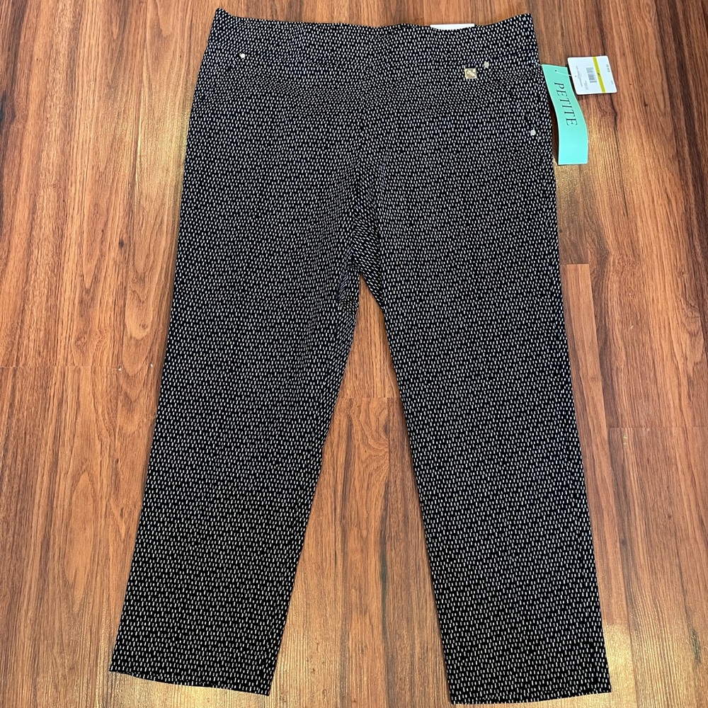 Rafaella Black and White Dress Pants